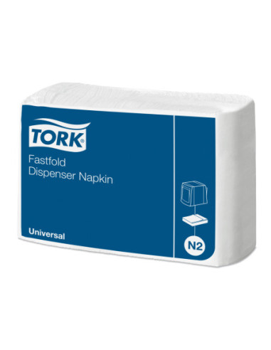 TORK Serviet N2 1-lag 10800 stk Hvid Fastfold Universal (10933)