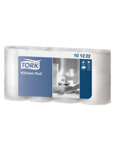 TORK Køkkenrulle 2-lag 16,6 m 8 x 4 rl Plus H:20,9 cm Korte ark