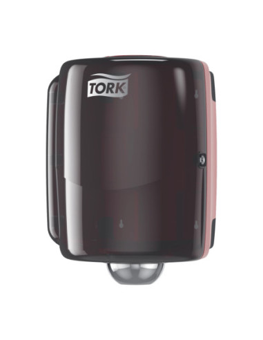 TORK Dispenser W2 Maxi Sort/Rød Til Centerrulle (653008)