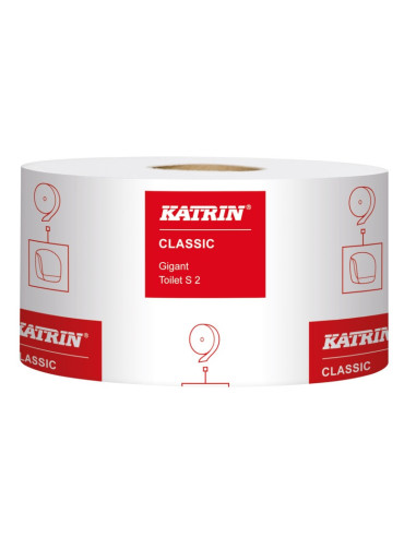 Katrin Toiletpapir Jumbo Mini 2-lag Hvid 200 m Classic Ø19 cm