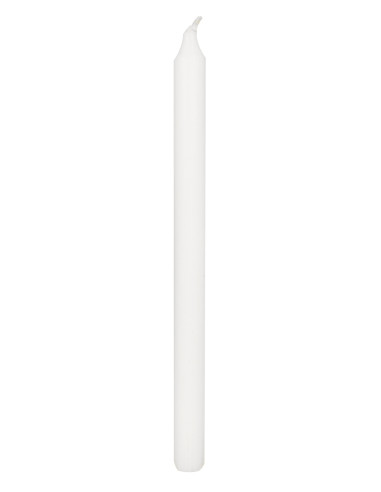Rustiklys Hvid 50 stk. Ø2,2 H: 29 cm Paraffin