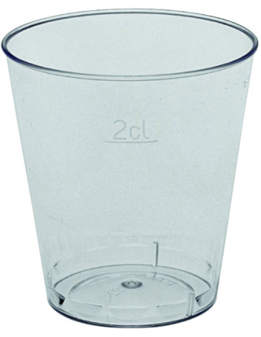 Snapseglas klar 2 cl 1000 stk 3cl. bruttoindhold, PS ekstra hård
