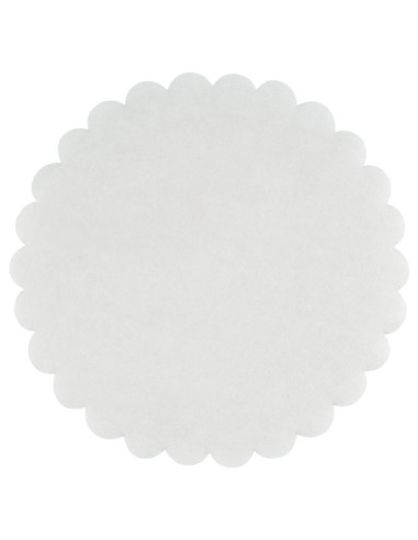 Fadpapir hvid præget Ø18, 500 stk