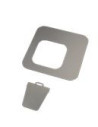 Pure Cover til affaldsbeholder 100 l Sølv/alu stål 38,5 x 38,5