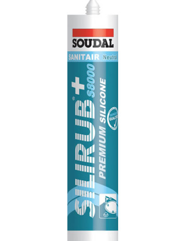 SOUDAL Silirub +S8000 310ml Sanitetsgrå 15 stk (120980)