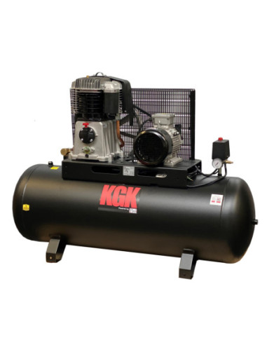 KGK kompressor 200/550. 200L tank 5,5 hk. 600L/min. (1501800)