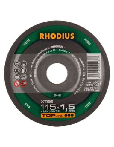RHODIUS XT 66 Skæreskive sten 125mm (204624)