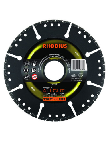 RHODIUS DG210 All-cut Ø400x3,0x3,3x25,4 mm (303369)