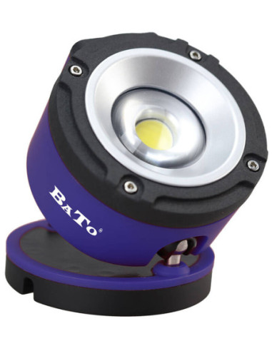 BATO Arbejdslampe opladelig LED COB 6W rund model 360° drejefod