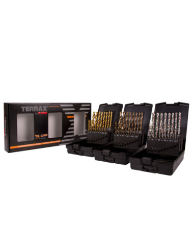 RUKO Terrax 3box bor sortiment 1-10 mm HSS-G, TiN, Co5 (A131011)