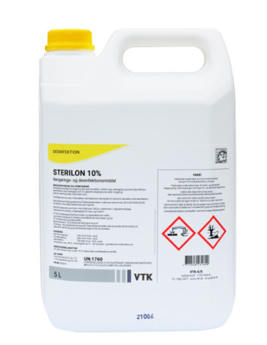 VTK Sterilon 10% 5 l Fødevaregodkendt overfladedesinfektion