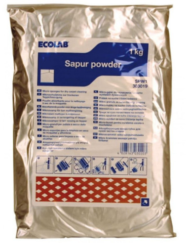 Ecolab Sapur powder tæpperens 10x1 kg (3030190)