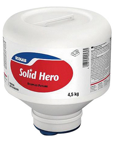 Solid Hero opvask med klor 4,5 kg x4 stk