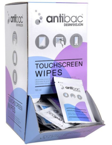 Touchscreen wipes, Antibac, 95 stk 2 ml