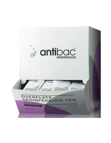 Desinfektionsserviet t/overflader 150stk Antibac