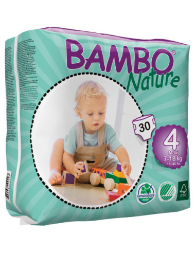 Bambo Ble Nature Maxi 7-18kg 6x30 stk Str 4