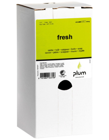 plum Fresh cremesæbe 8 x 1,4 ltr. bag in box til MP 2000 system.
