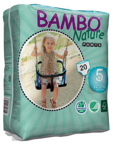 Bambo buks Nature Junior 12-20 5x20stk Str 5