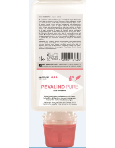 Pevalind Pure hudpleje lotion 1 x10 stk uden parfume