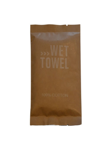 Vådserviet Pure Wet Towel Brun 480 stk Hvid Wet Towel Brun