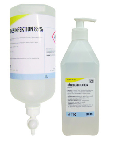 VTK Hånddesinfektion Flydende 85% 600 ml (10021900)